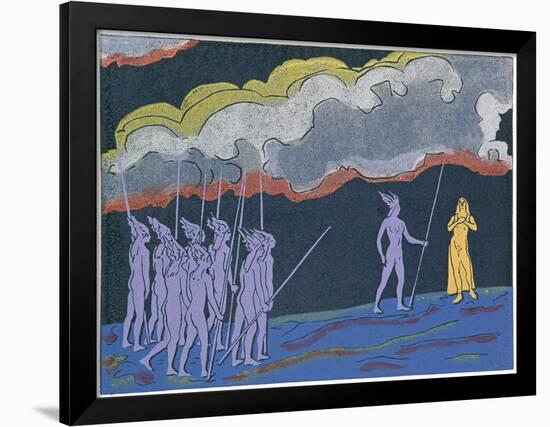 Brunnhilde Foretells Child Shall Be Great Hero Siegfried: Illustration for 'Die Walkure'-Phil Redford-Framed Giclee Print