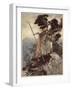 Brunnhilde, from 'The Rhinegold and the Valkyrie', 1910-Arthur Rackham-Framed Giclee Print