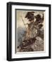 Brunnhilde, from 'The Rhinegold and the Valkyrie', 1910-Arthur Rackham-Framed Giclee Print