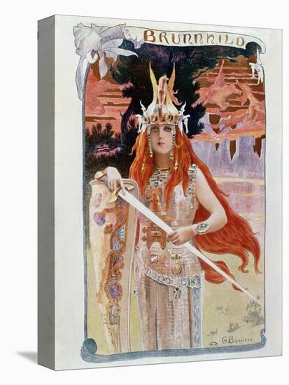 Brunnhilde, Illustration from Die Walkure by Richard Wagner-Gaston Bussiere-Stretched Canvas