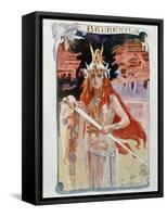 Brunnhilde, Illustration from Die Walkure by Richard Wagner-Gaston Bussiere-Framed Stretched Canvas