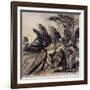 Brunnhilde Implores the Valkyries, Illustration from 'The Rhinegold and the Valkyrie'-Arthur Rackham-Framed Giclee Print