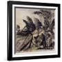 Brunnhilde Implores the Valkyries, Illustration from 'The Rhinegold and the Valkyrie'-Arthur Rackham-Framed Giclee Print