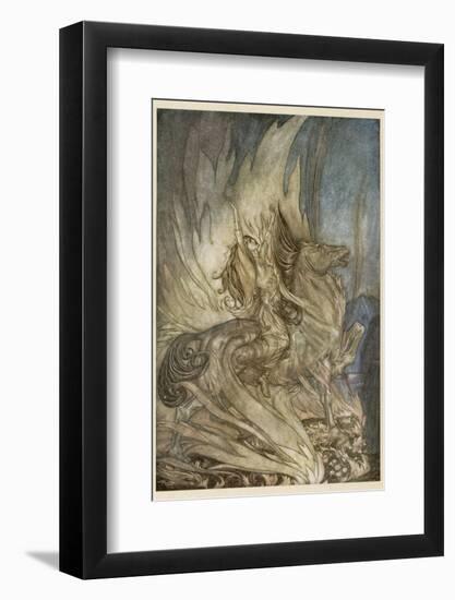 Brunnhilde's End-Arthur Rackham-Framed Photographic Print