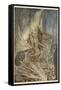 Brunnhilde's End-Arthur Rackham-Framed Stretched Canvas