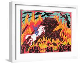 Brunnhilde's Immolation, Illustration from 'Gotterdammerung'-Phil Redford-Framed Giclee Print