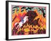 Brunnhilde's Immolation, Illustration from 'Gotterdammerung'-Phil Redford-Framed Giclee Print