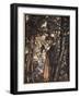 Brunnhilde silently leads horse down path to cave, illustration, 'The Rhinegold and the Valkyrie'-Arthur Rackham-Framed Giclee Print