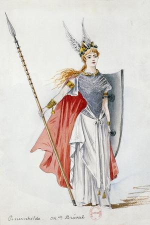 Brunnhilde, Sketch of Costume for the Valkyrie' Giclee Print |  AllPosters.com