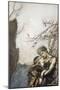 Brunnhilde throws herself into Siegfried's arms', 1924-Arthur Rackham-Mounted Giclee Print
