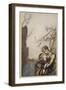 Brunnhilde throws herself into Siegfried's arms, illustration 'Siegfried and the Twilight of Gods'-Arthur Rackham-Framed Giclee Print