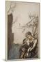 Brunnhilde throws herself into Siegfried's arms, illustration 'Siegfried and the Twilight of Gods'-Arthur Rackham-Mounted Giclee Print