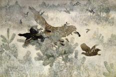 Hawk and Black Game, 1884-Bruno Andreas Liljefors-Giclee Print