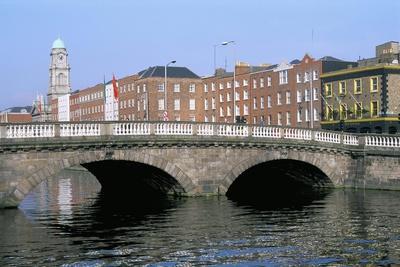 Father Mathey Bridge, Liffey River, Dublin, County Dublin, Eire (Ireland)