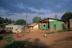 Village Scene, Goulisoo, Oromo Country, Welega State, Ethiopia, Africa-Bruno Barbier-Photographic Print