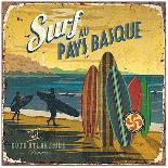 Surf Pays Basque-Bruno Pozzo-Art Print