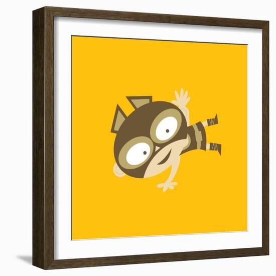 Bruno's Flying Kick-null-Framed Giclee Print