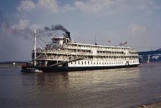 The Delta Queen Churning towards St. Louis-Bruno Torres-Framed Stretched Canvas