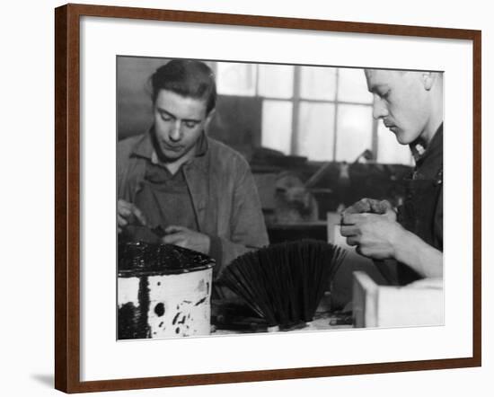 Brush Making-null-Framed Photographic Print