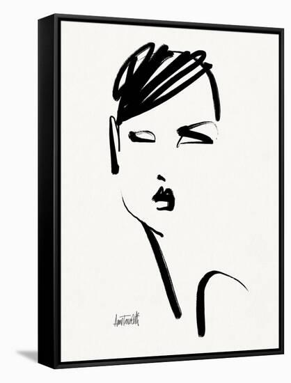 Brush Portrait IV-Anne Tavoletti-Framed Stretched Canvas