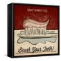 Brush Your Teeth-null-Framed Stretched Canvas