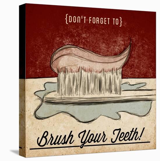 Brush Your Teeth-null-Stretched Canvas