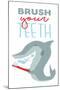 Brush Your Teeth-Jace Grey-Mounted Art Print