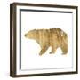 Brushed Gold Animals II-Grace Popp-Framed Art Print