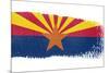 Brushstroke Flag Arizona-robodread-Mounted Art Print