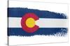 Brushstroke Flag Colorado-robodread-Stretched Canvas