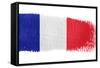 Brushstroke Flag France-robodread-Framed Stretched Canvas