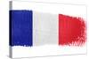 Brushstroke Flag France-robodread-Stretched Canvas