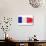 Brushstroke Flag France-robodread-Art Print displayed on a wall