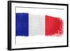 Brushstroke Flag France-robodread-Framed Art Print