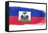 Brushstroke Flag Haiti-robodread-Framed Stretched Canvas