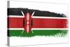 Brushstroke Flag Kenya-robodread-Stretched Canvas