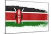 Brushstroke Flag Kenya-robodread-Mounted Art Print
