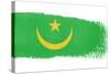 Brushstroke Flag Mauritania-robodread-Stretched Canvas