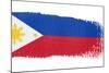 Brushstroke Flag Philippines-robodread-Mounted Art Print