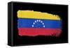 Brushstroke Flag Venezuela-robodread-Framed Stretched Canvas