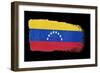 Brushstroke Flag Venezuela-robodread-Framed Art Print