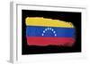 Brushstroke Flag Venezuela-robodread-Framed Art Print