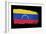 Brushstroke Flag Venezuela-robodread-Framed Art Print