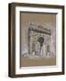 Brushwork Architecture Study I-Ethan Harper-Framed Art Print