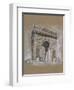 Brushwork Architecture Study I-Ethan Harper-Framed Art Print