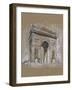 Brushwork Architecture Study I-Ethan Harper-Framed Art Print