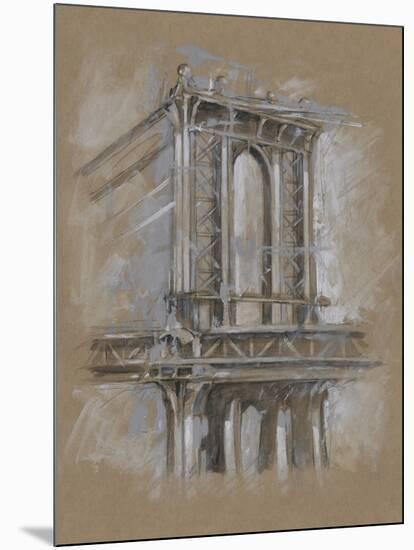 Brushwork Architecture Study IV-Ethan Harper-Mounted Art Print