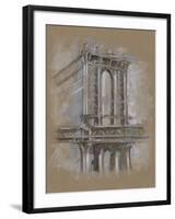 Brushwork Architecture Study IV-Ethan Harper-Framed Art Print