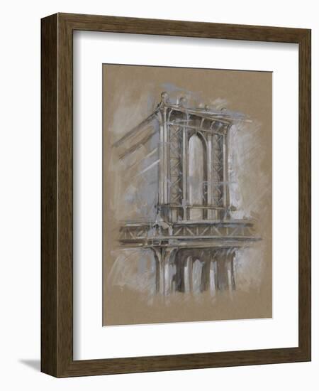 Brushwork Architecture Study IV-Ethan Harper-Framed Art Print