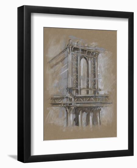 Brushwork Architecture Study IV-Ethan Harper-Framed Art Print